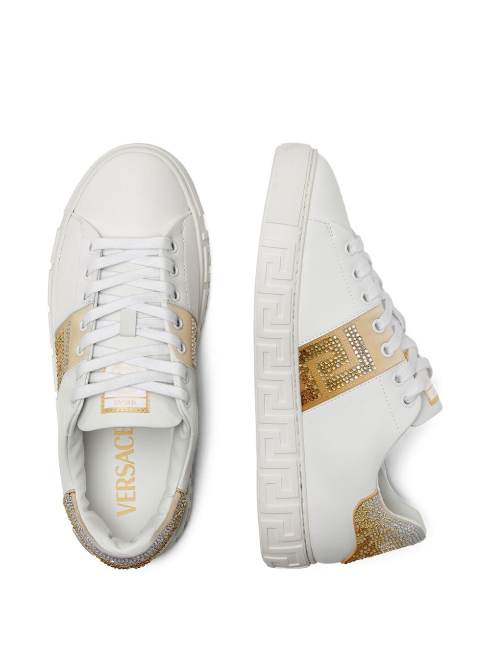 Crystal Greca sneakers - 3
