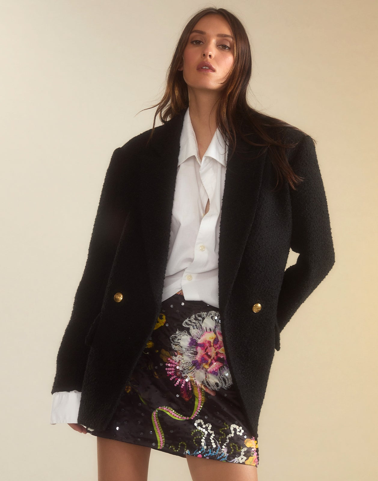 Bardot Bouclé Blazer - 1