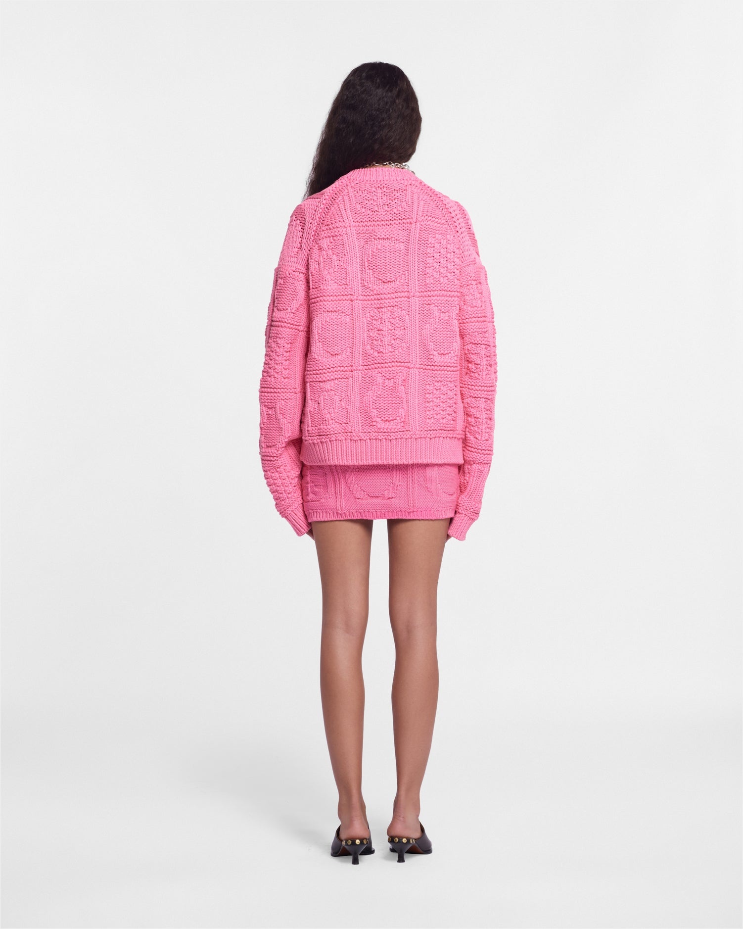 Cable-Knit Cotton-Blend Mini Skirt - 3
