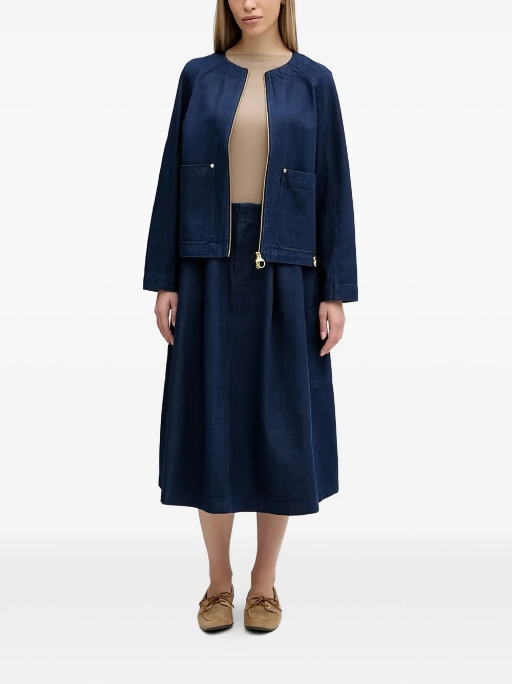 boat-neck top - 1