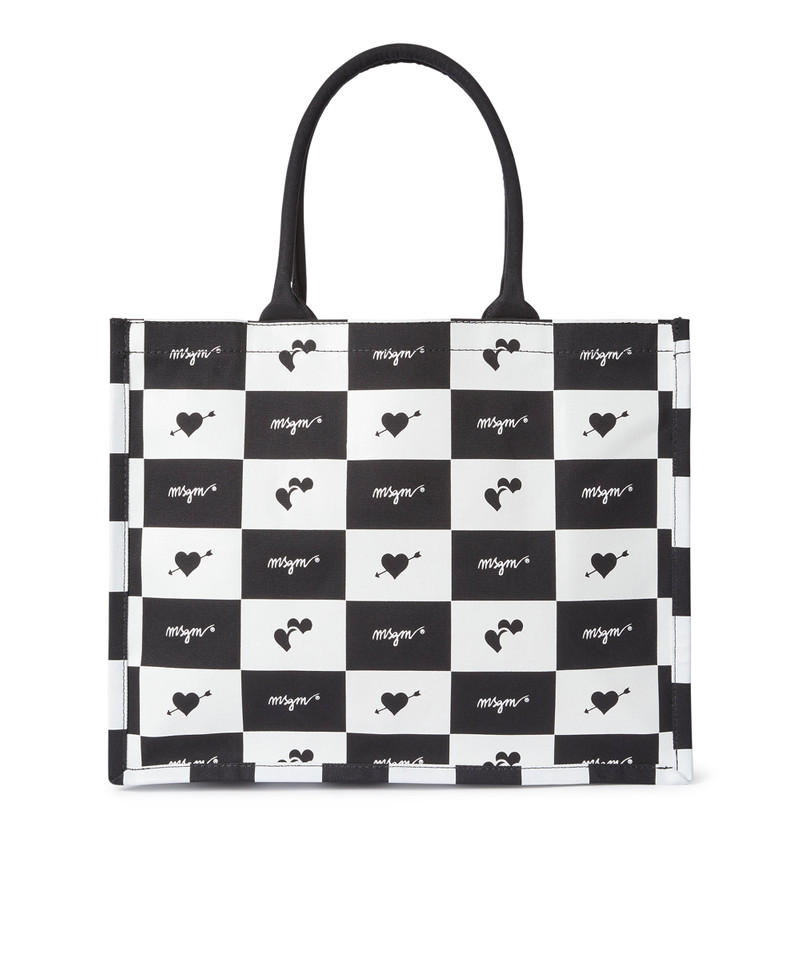 MSGM Blended cotton MSGM Canvas Tote Bag outlook