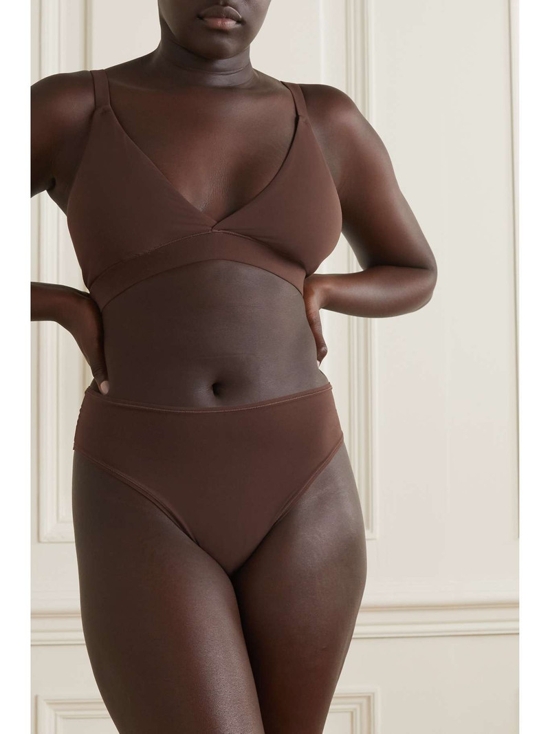 SKIMS Fits Everybody triangle bralette - Navy outlook