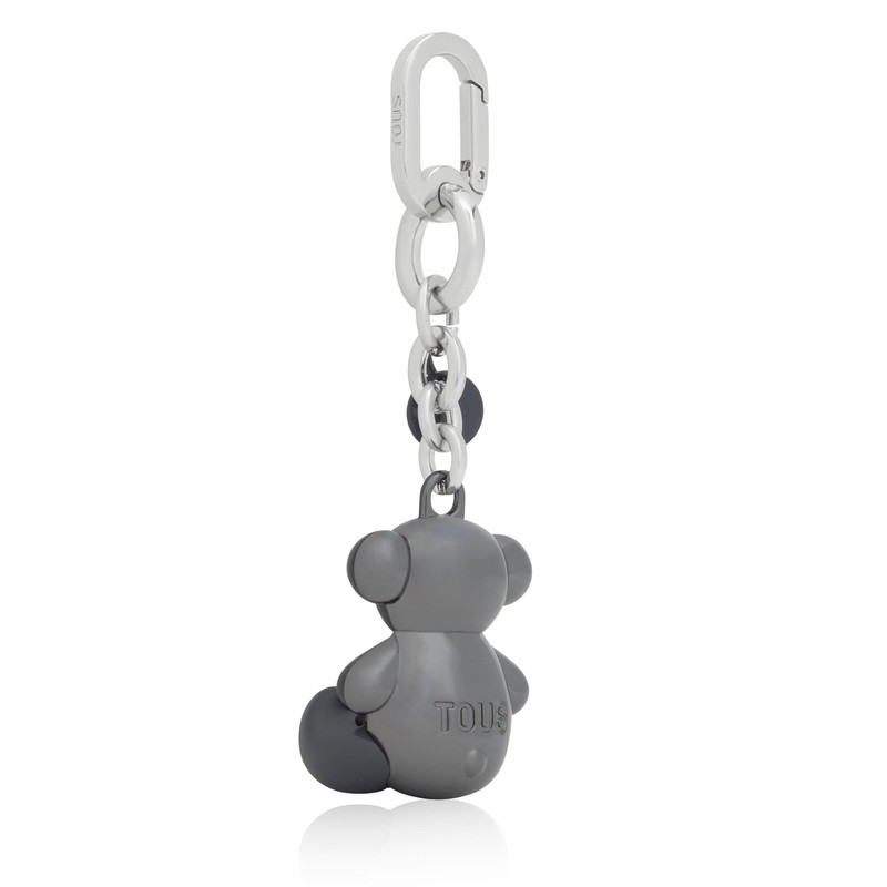 TOUS Black metal Key ring Bold Bear outlook