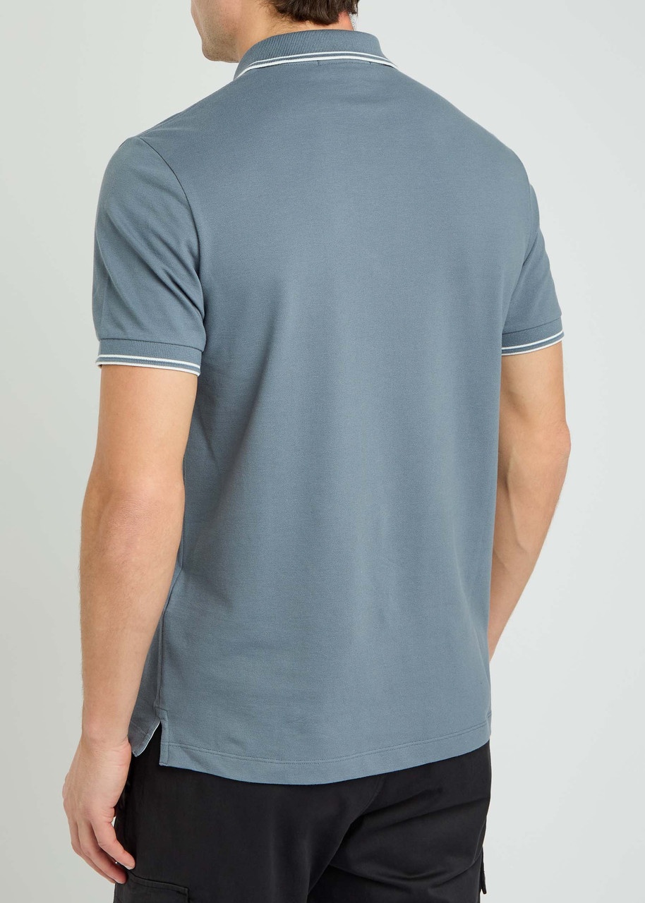 Stone Island Piqué Cotton Polo Shirt - 3