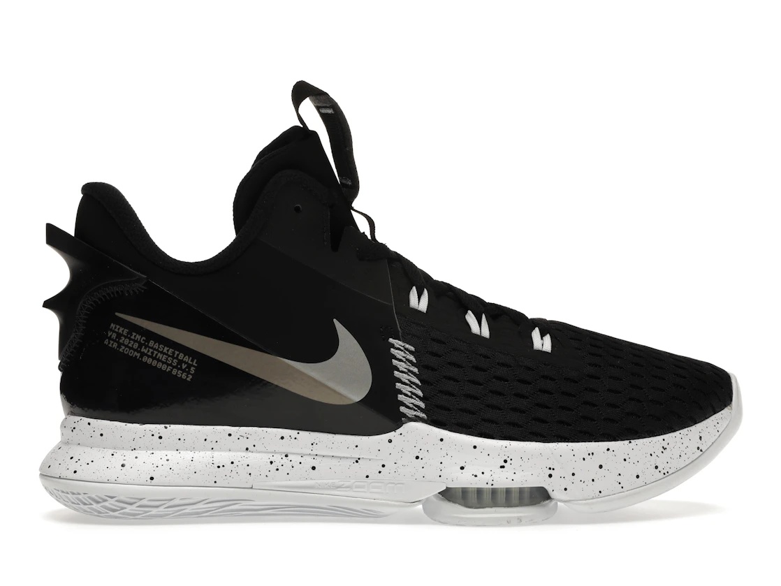 Nike LeBron Witness 5 Black Metallic Silver - 1