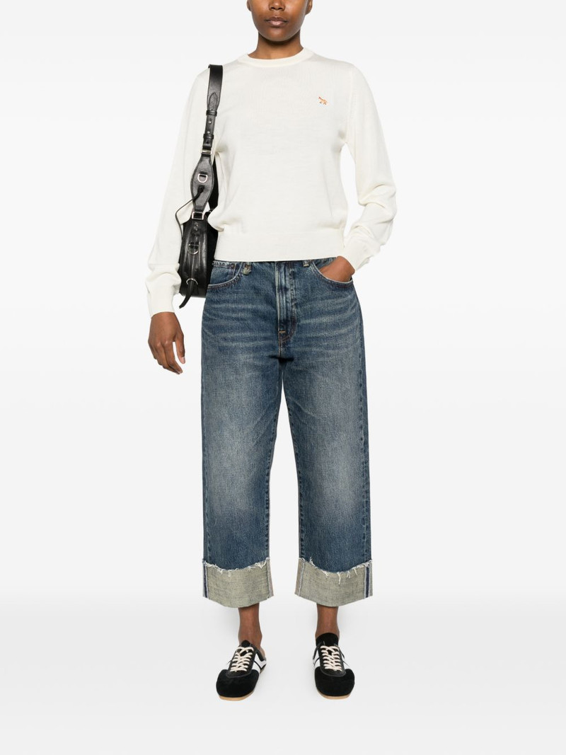 Maison Kitsuné fox embroidered sweater outlook