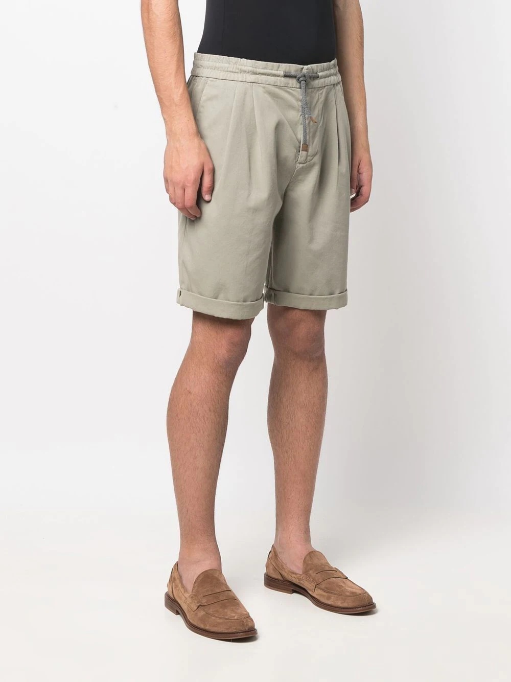 drawstring-fastening waistband shorts - 3