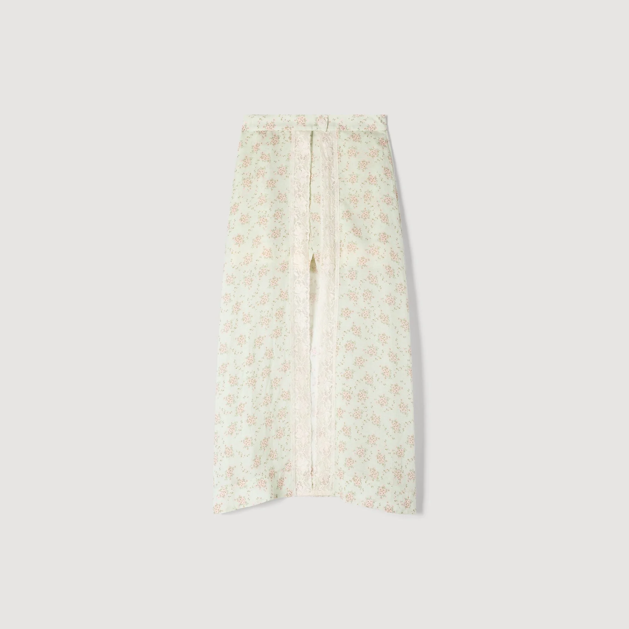 FLORAL PRINT MAXI SKORT - 1
