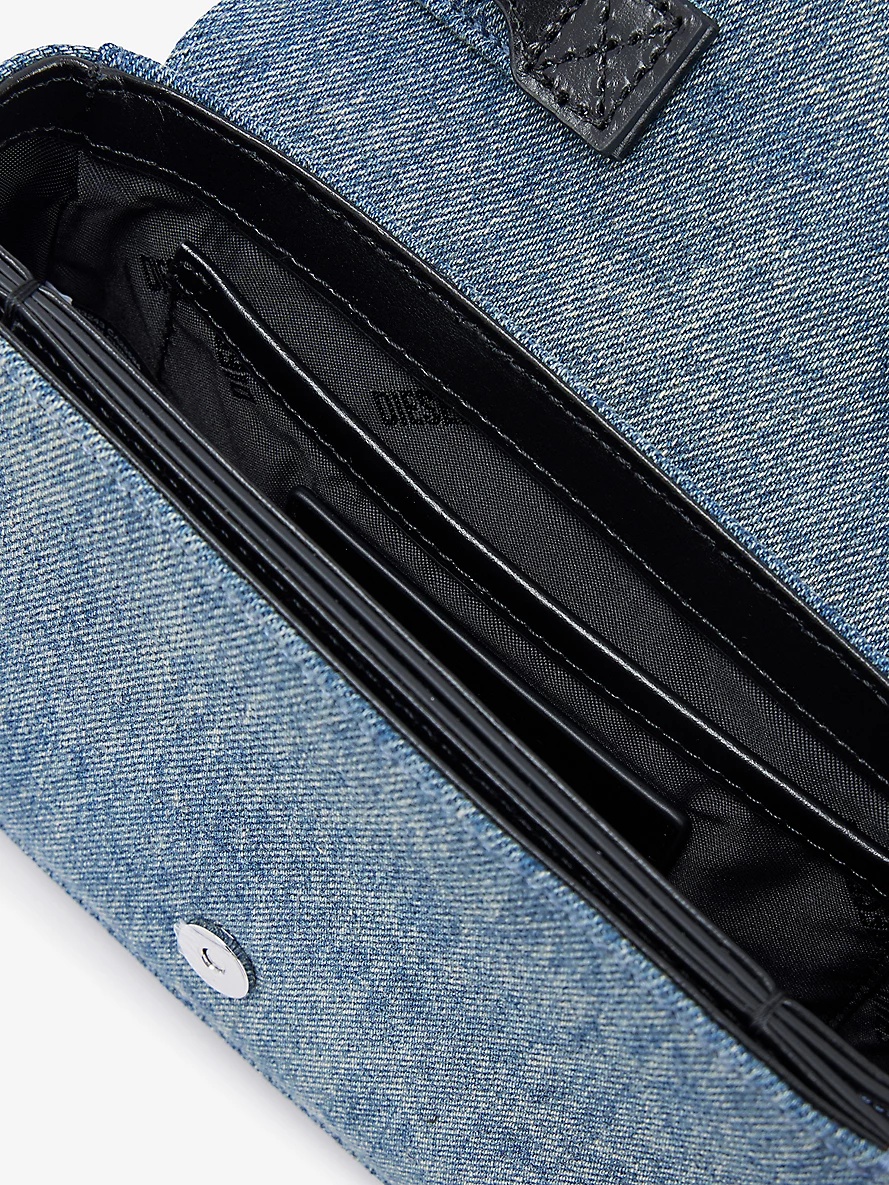 1DR Brand-Plaque Denim Shoulder Bag - 5