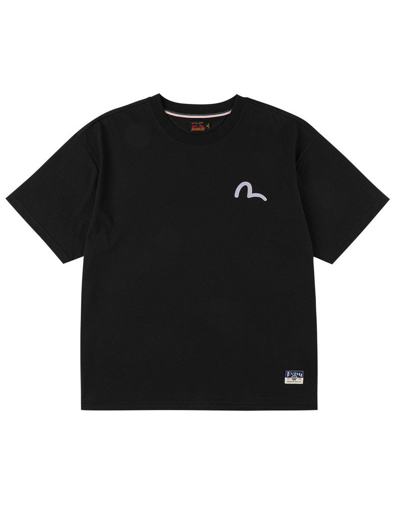EVISU Godhead and Kite Daruma Kerchief Print T-shirt outlook