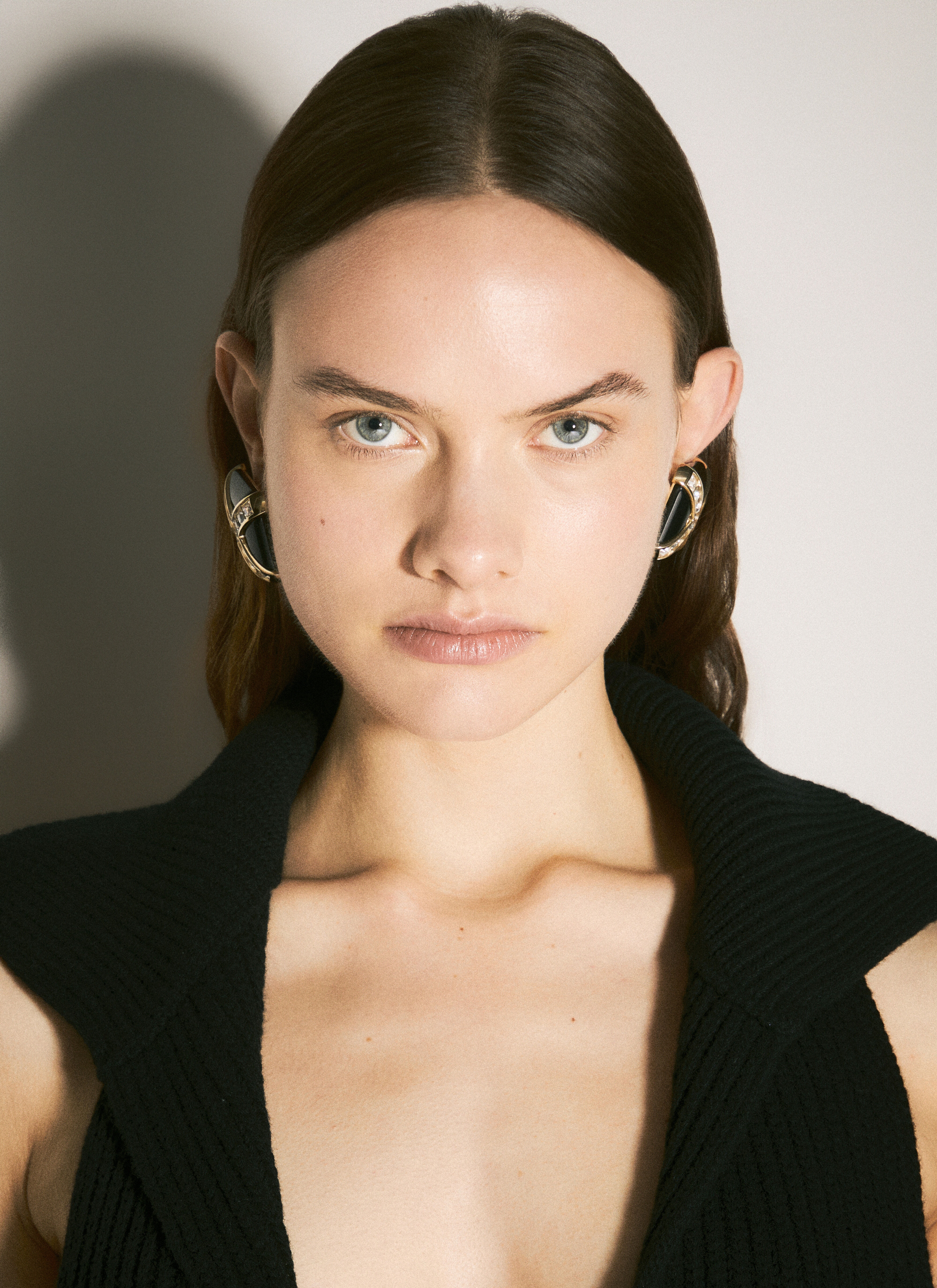 Crystal Cross Earrings - 2