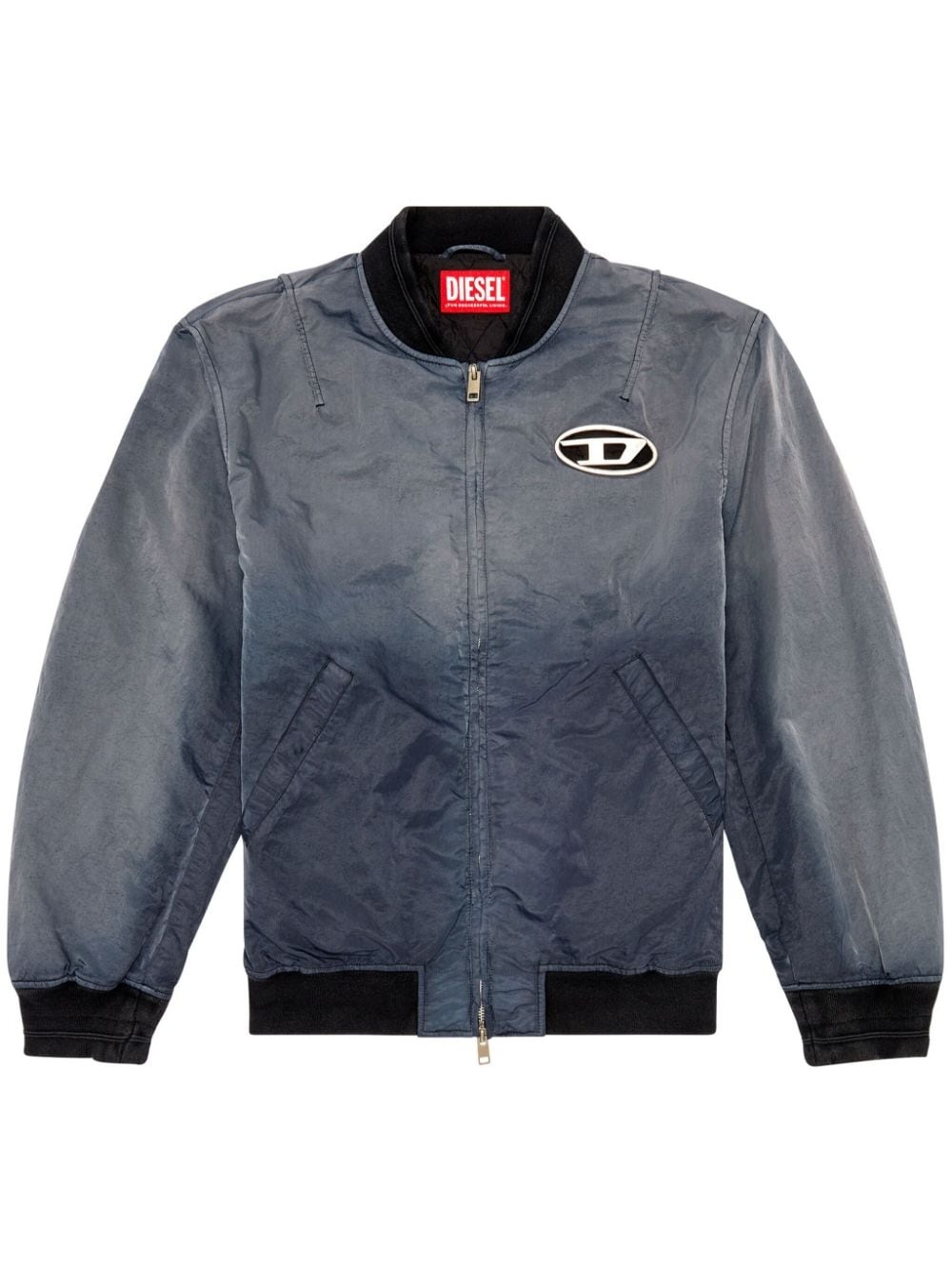 J-Kepes logo-plaque bomber jacket - 1