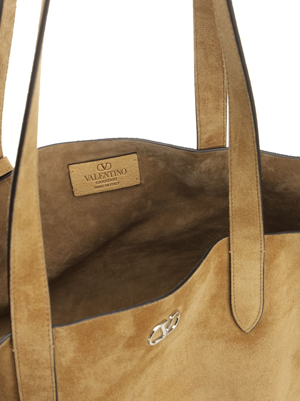 NellcôTe Large Suede Shopping Bag Handbags Brown - 4
