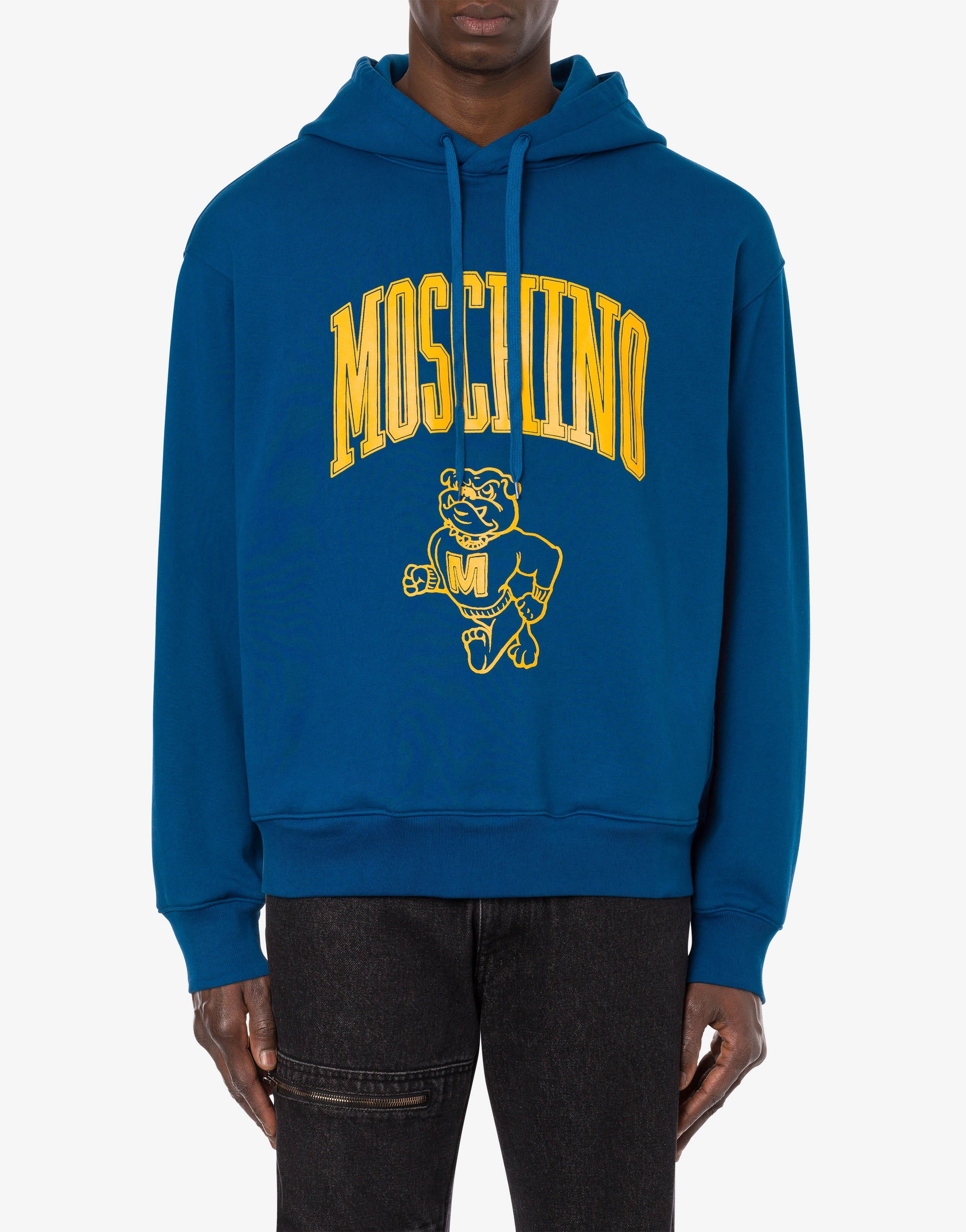 MOSCHINO VARSITY HOODED SWEATSHIRT - 2