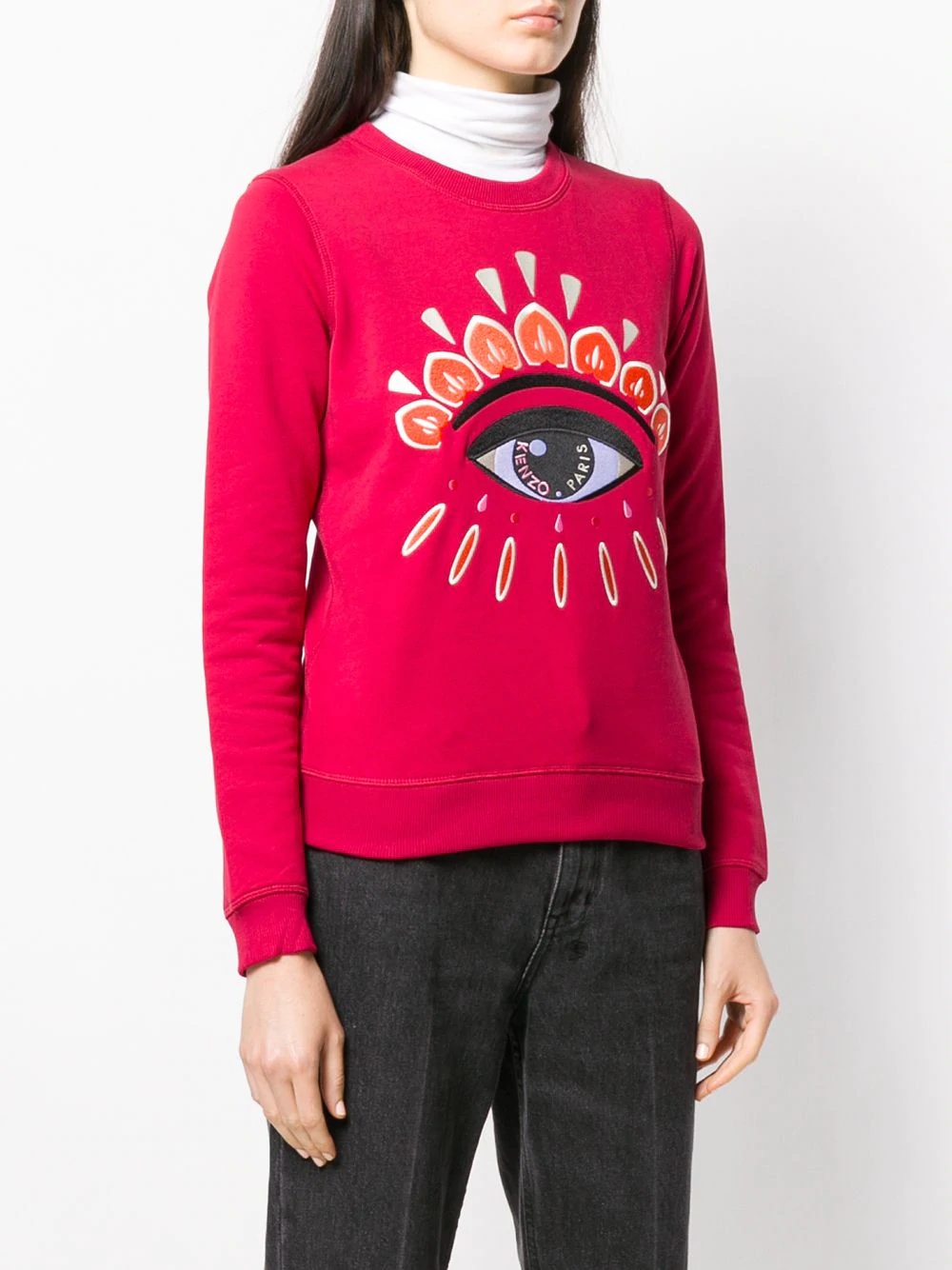 embroidered eye sweatshirt - 3