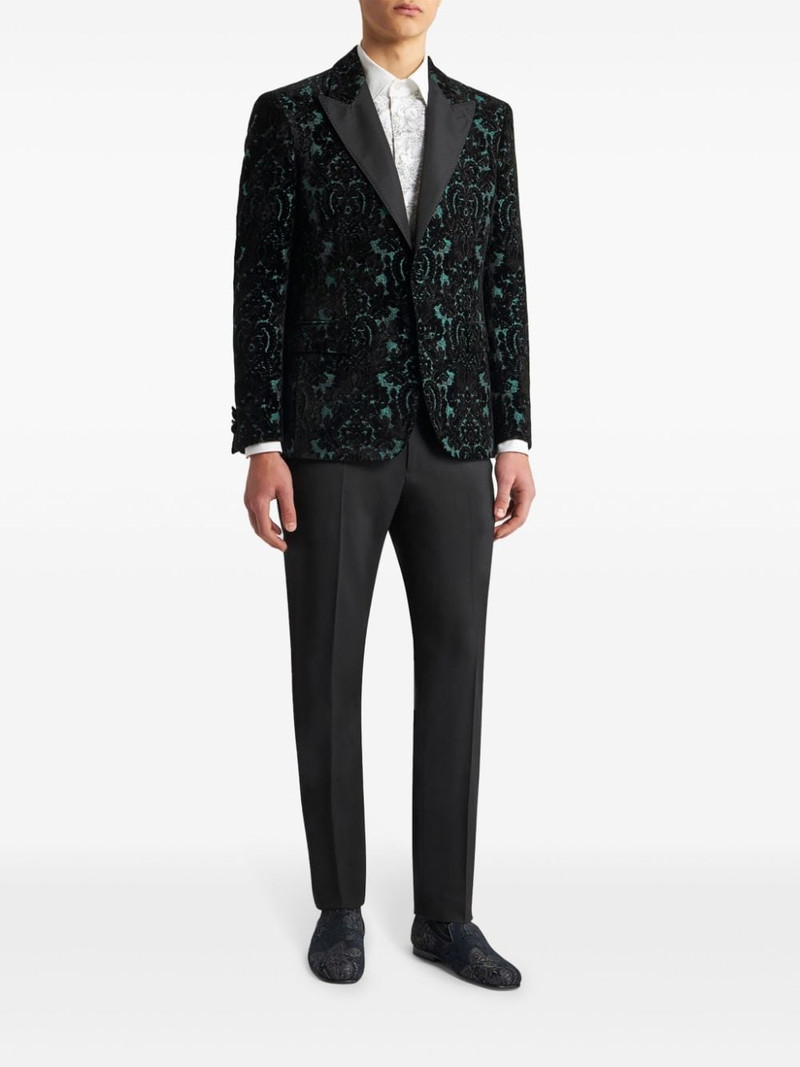 Etro brocade velvet blazer outlook