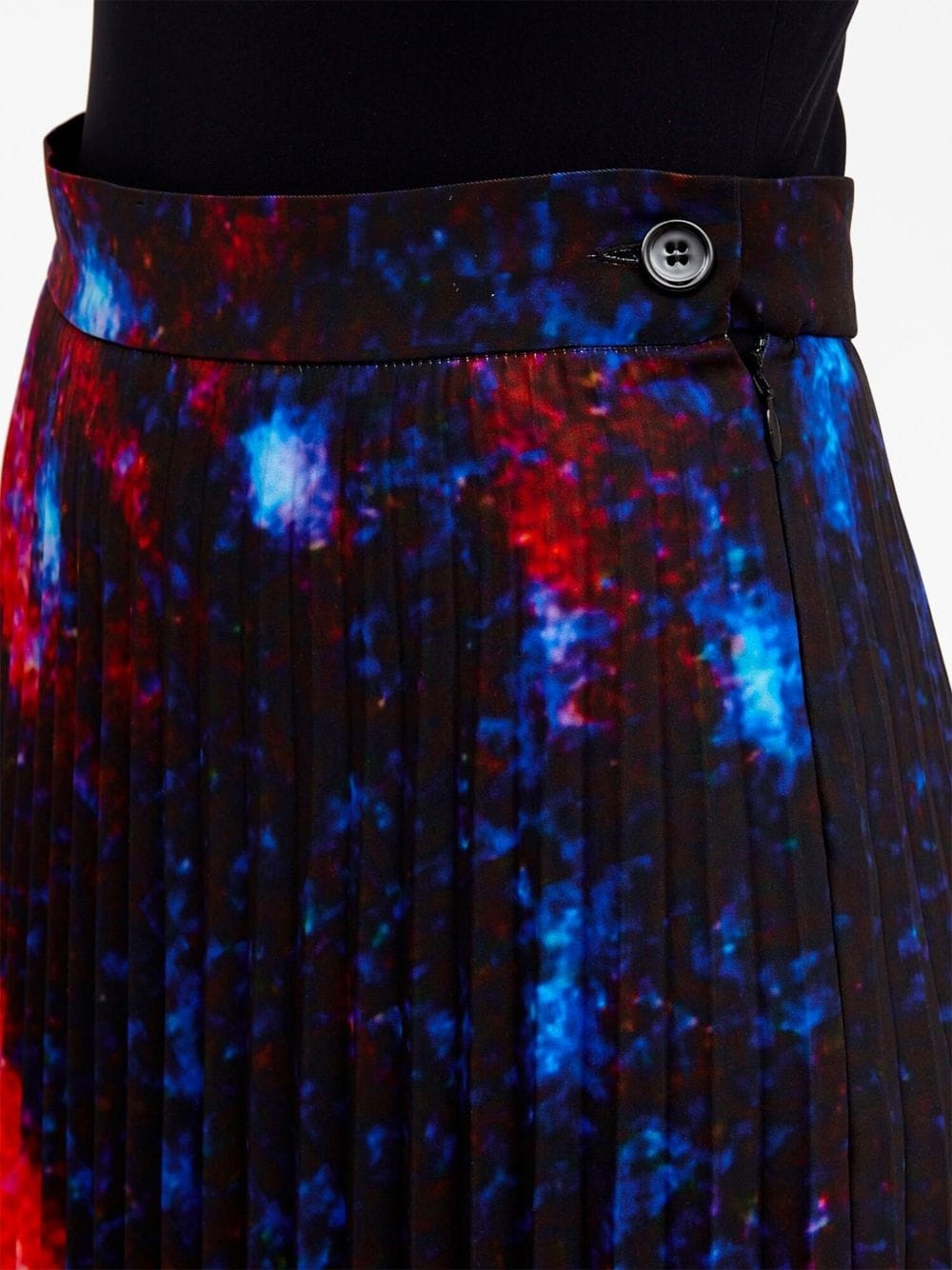 abstract-print pleated skirt - 5