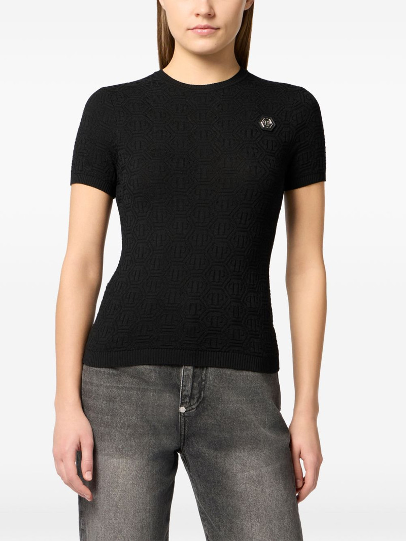 monogram knitted T-shirt 3