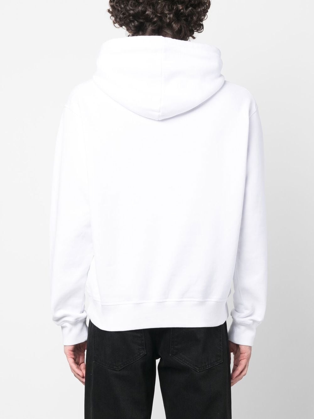 logo-print drawstring hoodie - 4