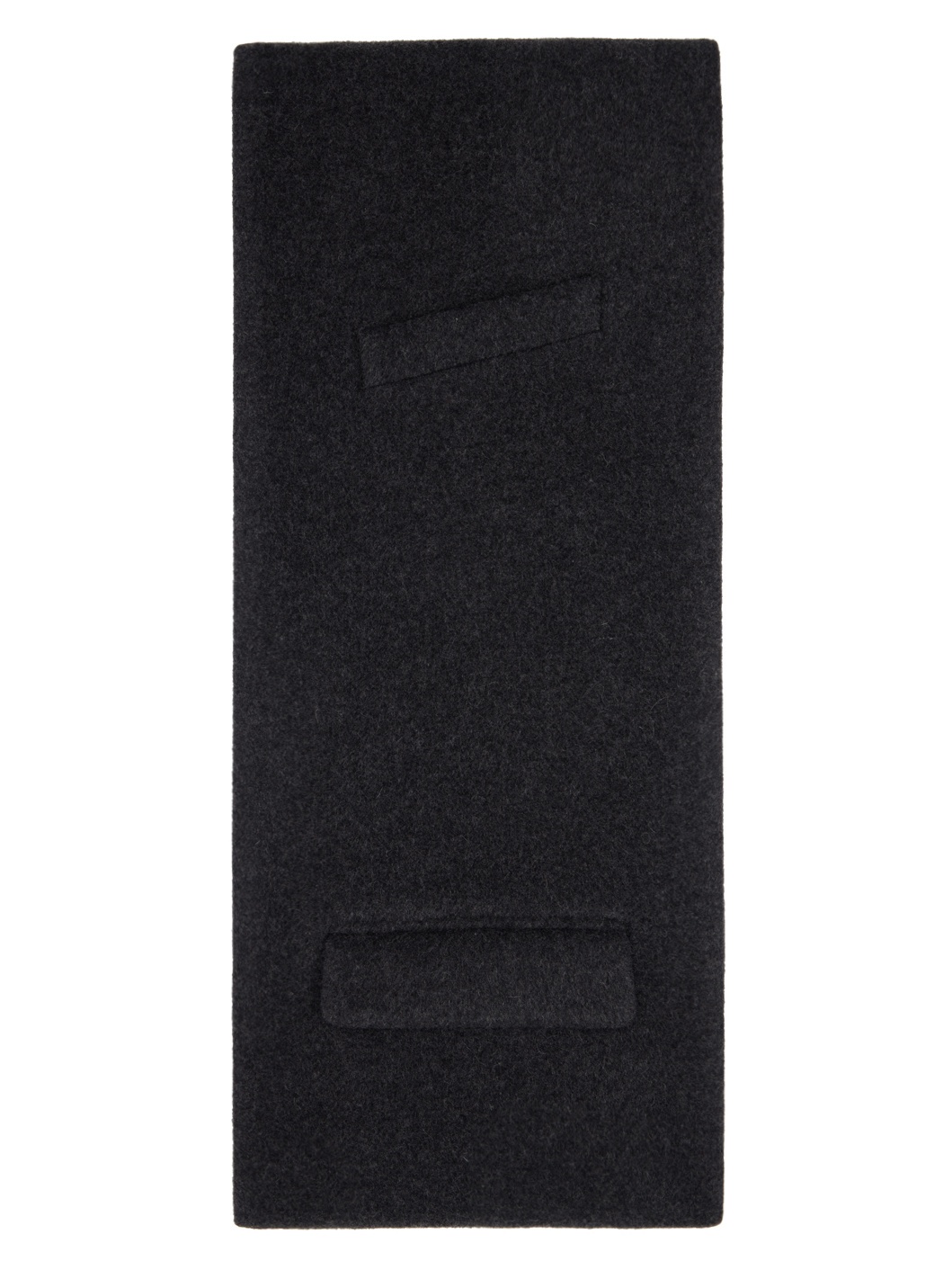Gray Trompe L'œil Coat Scarf - 3