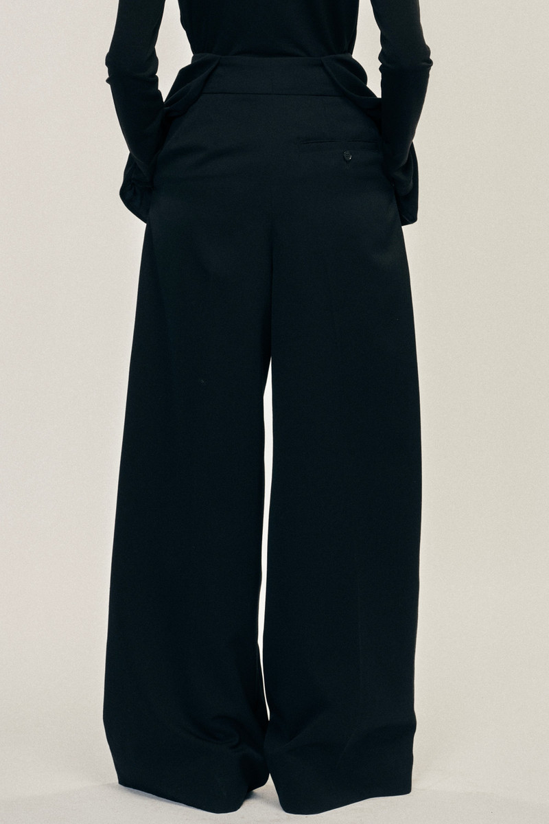 Bow Waist Wide Leg Trousers 4