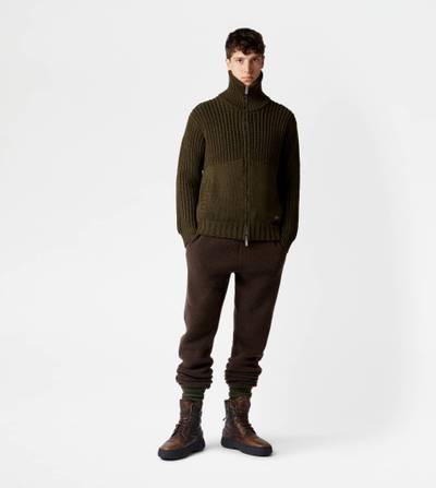 Tod's CASHMERE BLEND TROUSERS - BROWN outlook