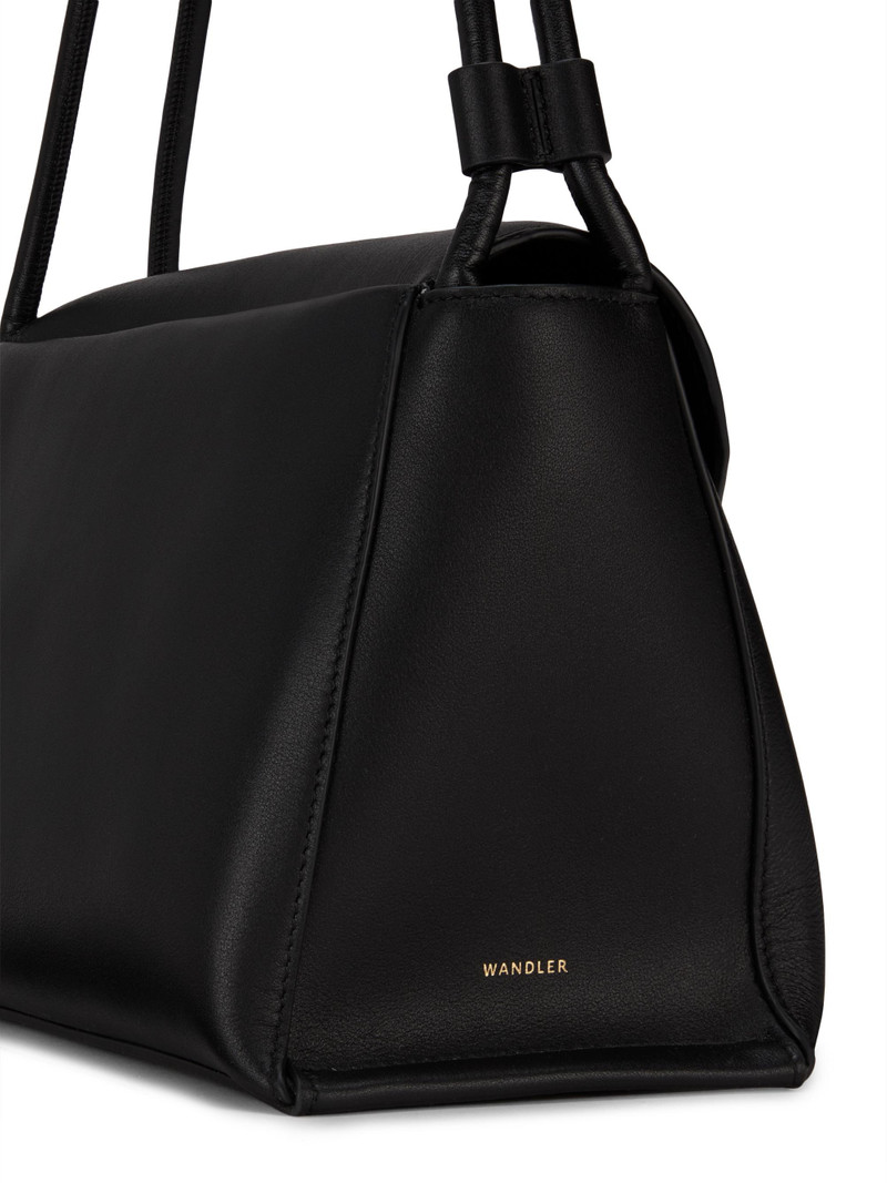 Women's Veneto Leather Shoulder Bag - Black 5