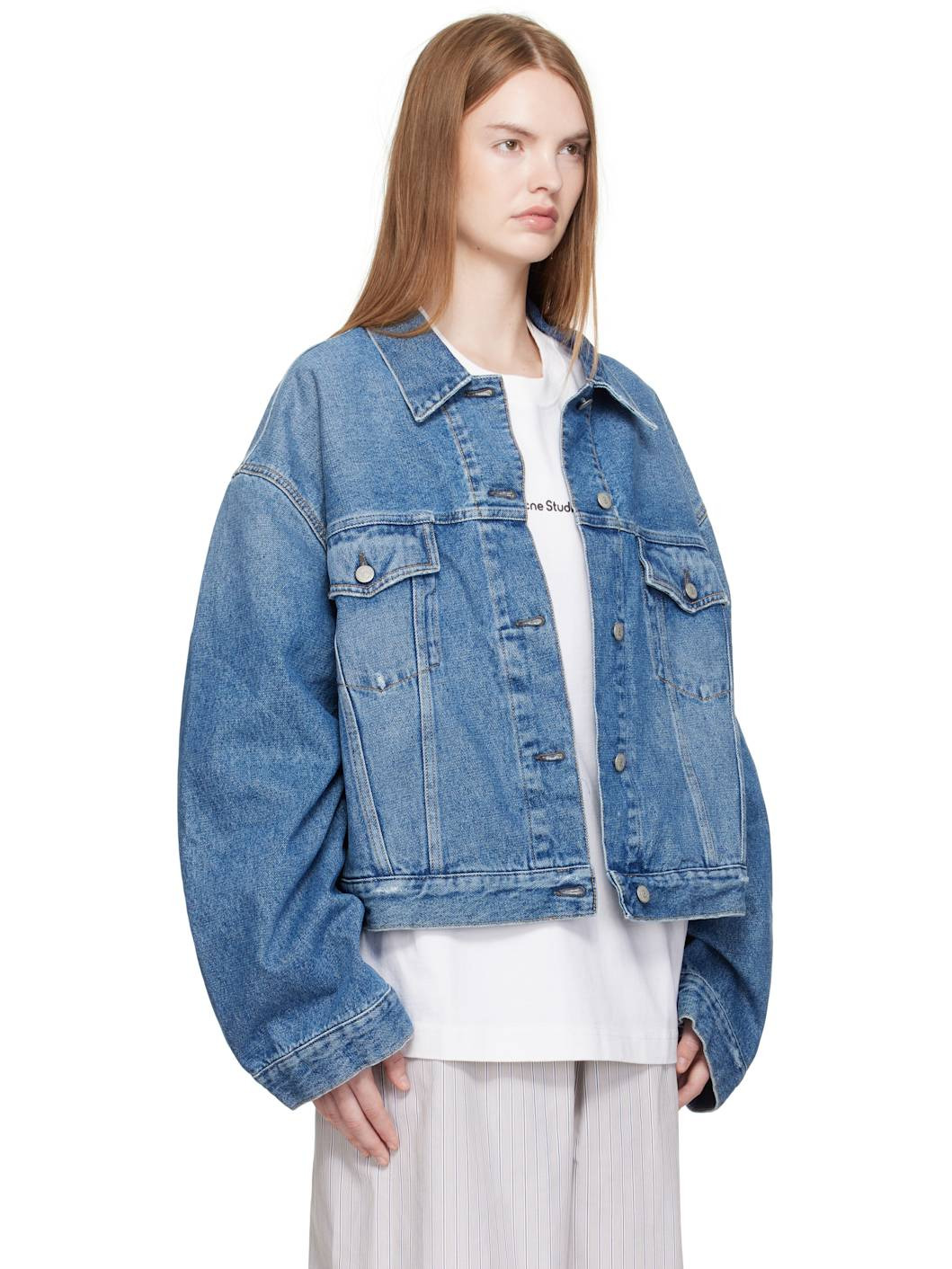 Blue Oversized Denim Jacket - 2