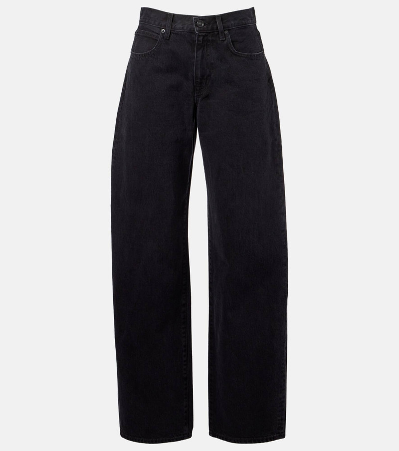 Tess Long high-rise barrel-leg jeans 1