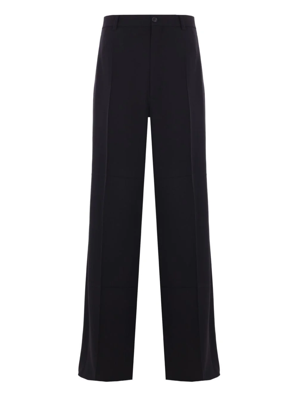 pressed-crease twill trousers - 1