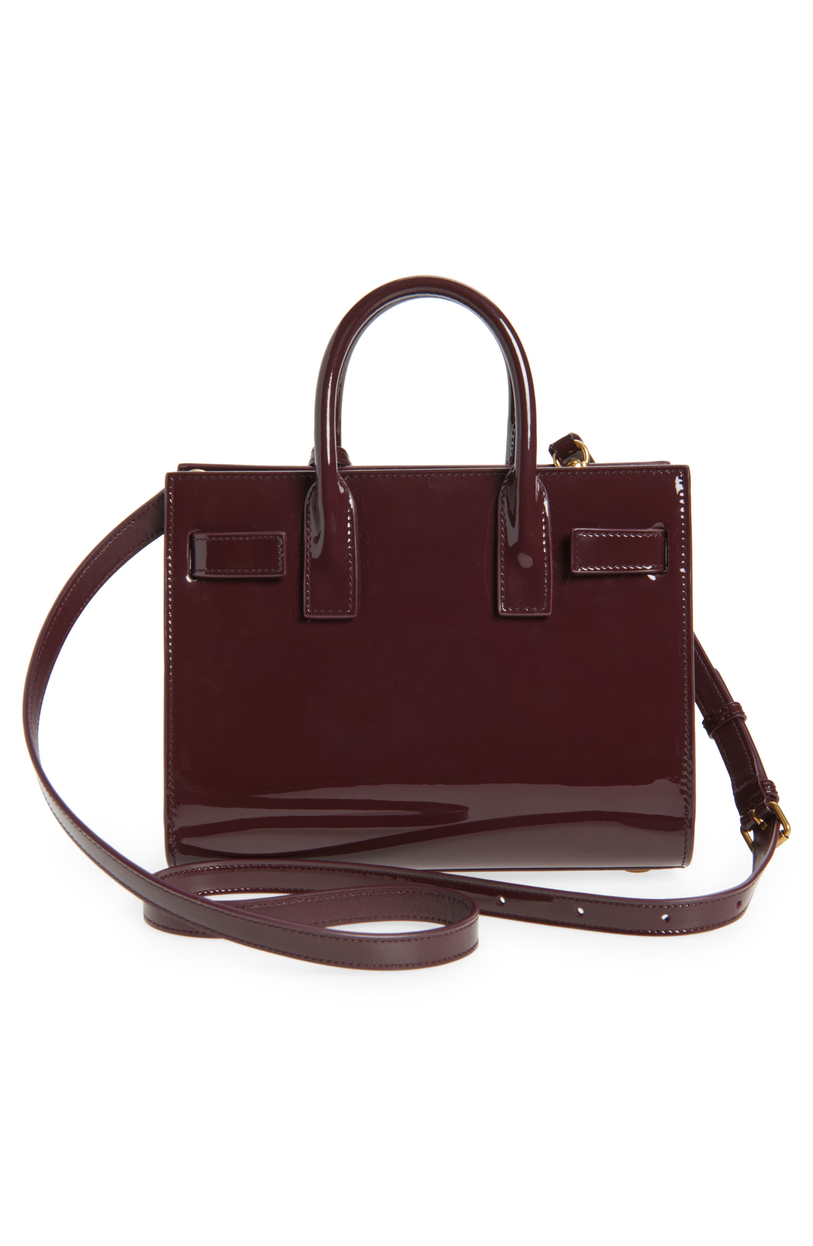Saint Laurent Nano Sac de Jour Leather Tote in Dark Red Wine at Nordstrom - 3