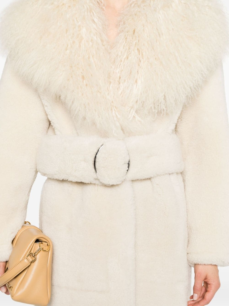 shearling fur maxi coat 5