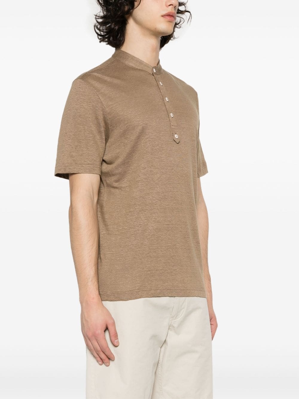 fine-knit slub T-shirt - 3