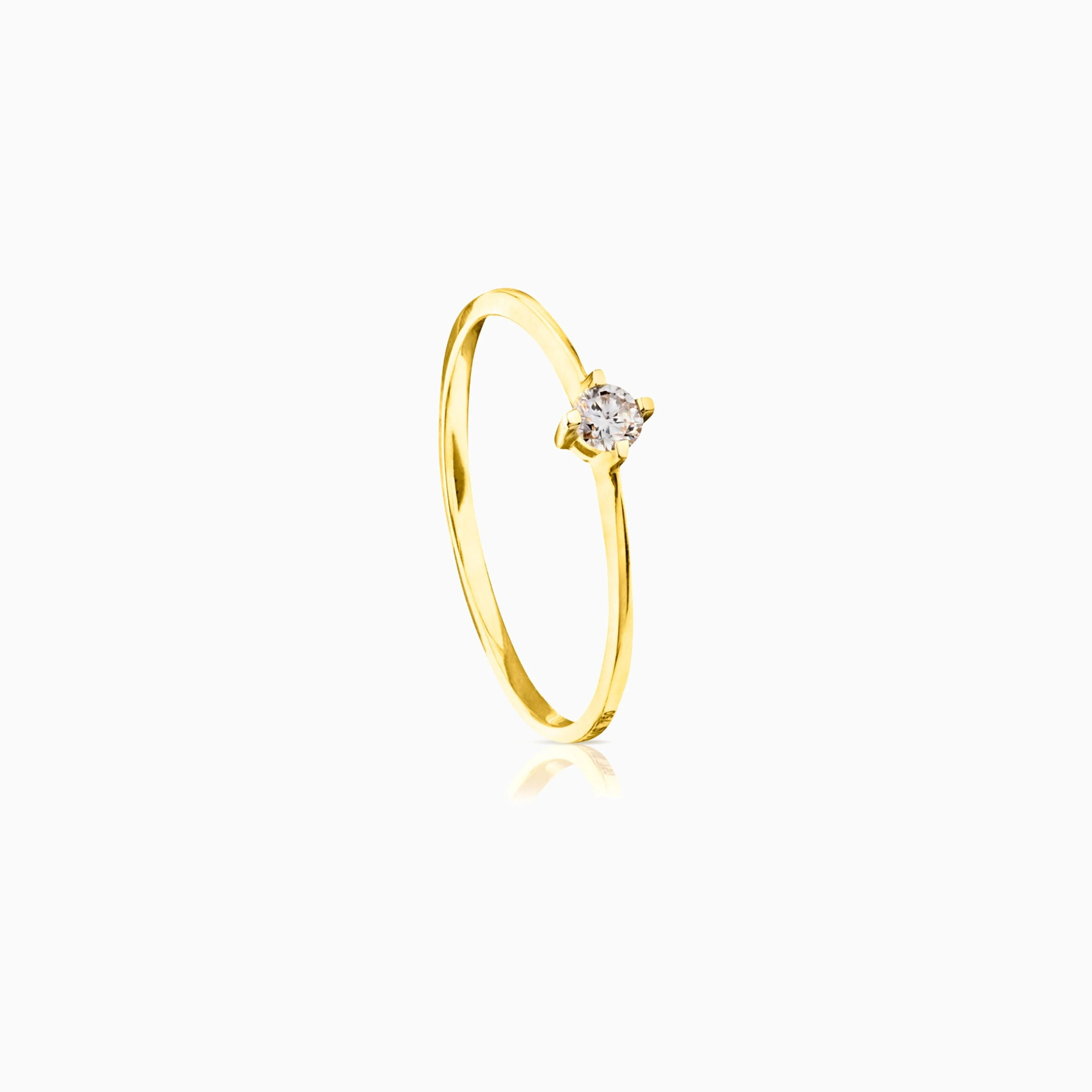 18K solid gold TOUS Brillants Ring with 0,10ct Diamond - 1