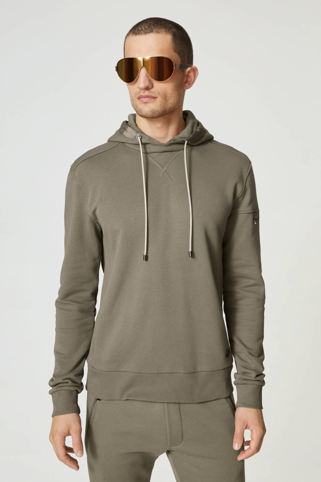 BLAZE SWEATSHIRT HOODIE IN OLIVE GREEN - 2