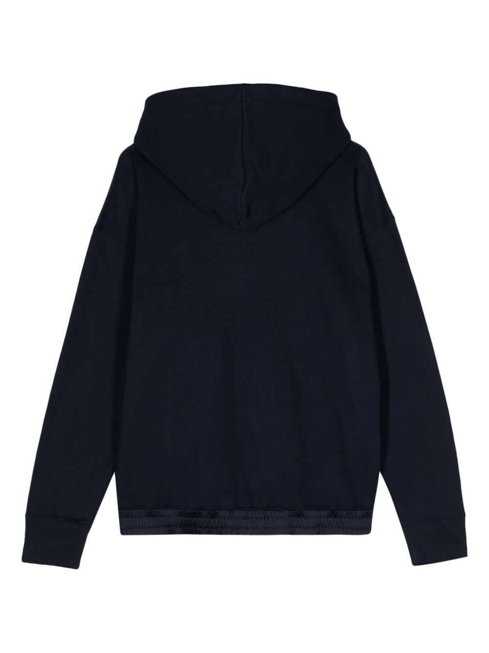 logo-embroidered cotton hoodie - 2