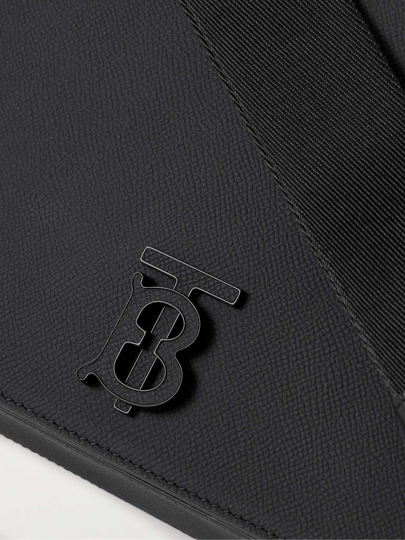 Logo-Embellished Full-Grain Leather Messenger Bag - 5