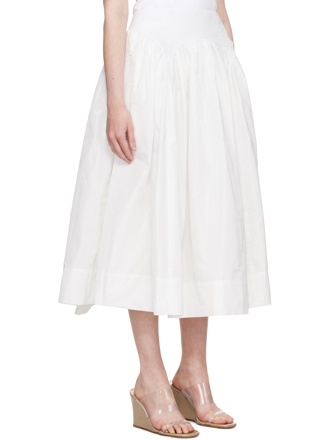 White Torcello Midi Skirt - 2
