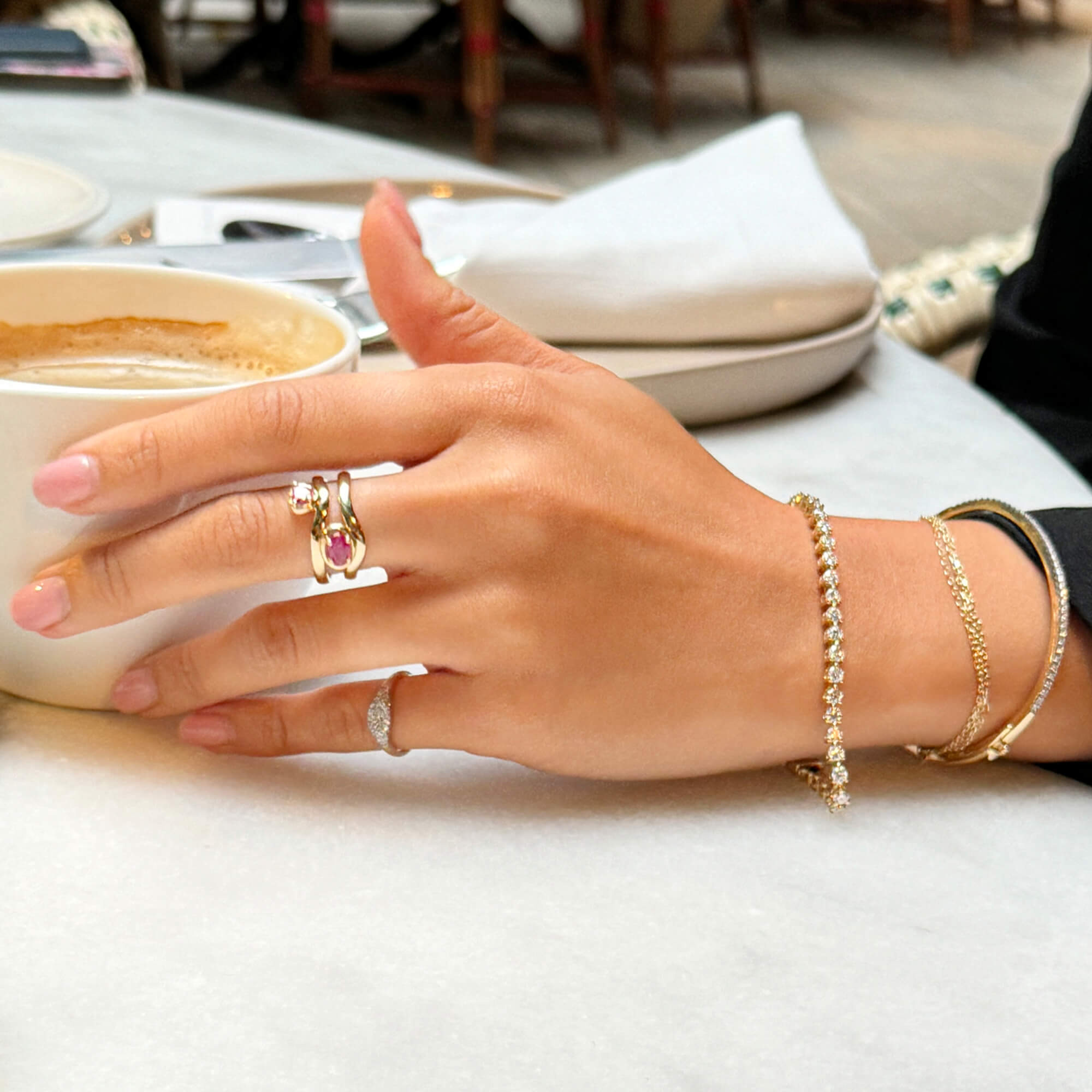 Sweetheart Bonbon Merge Ring - 8
