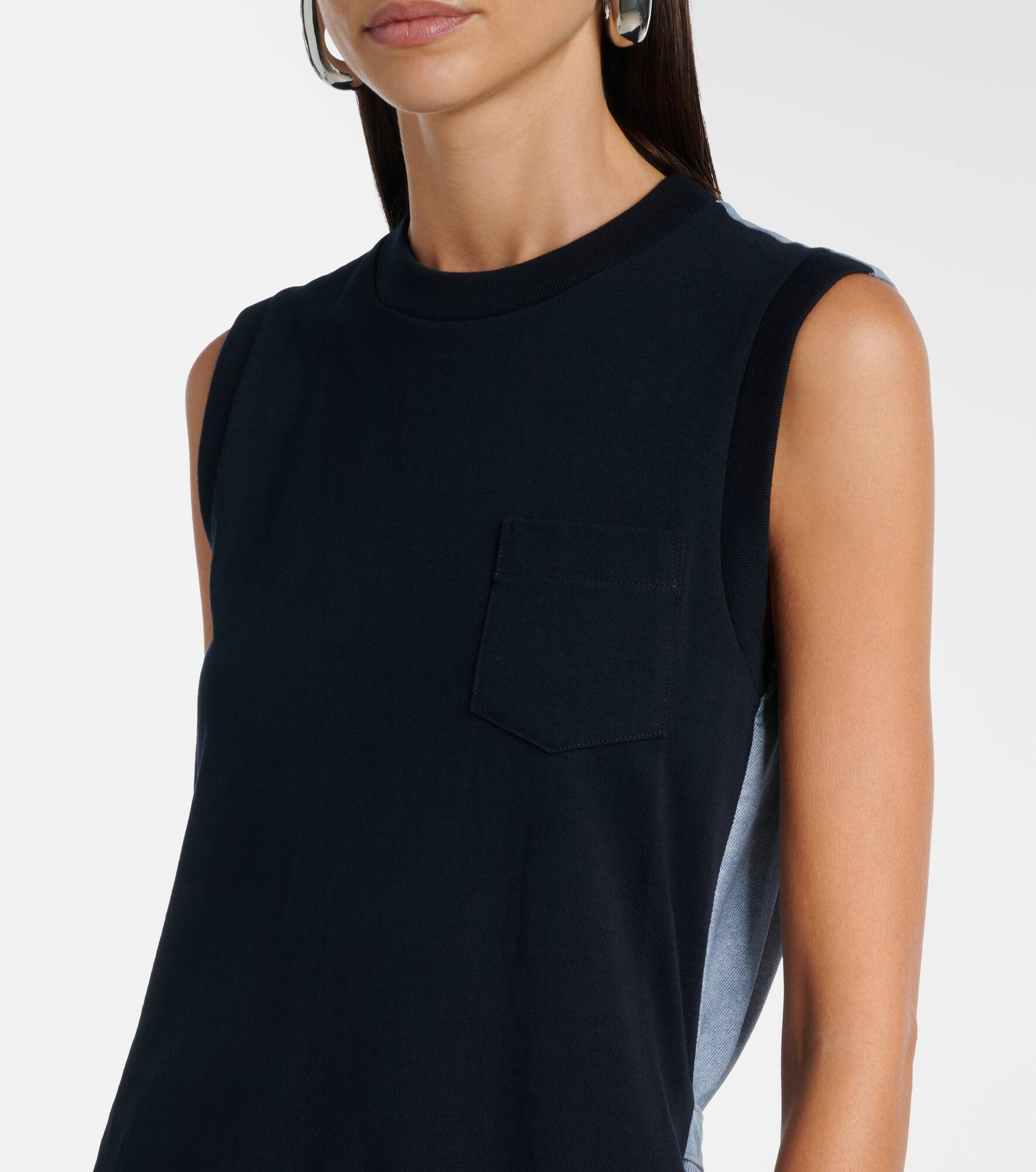 Cotton jersey minidress - 4