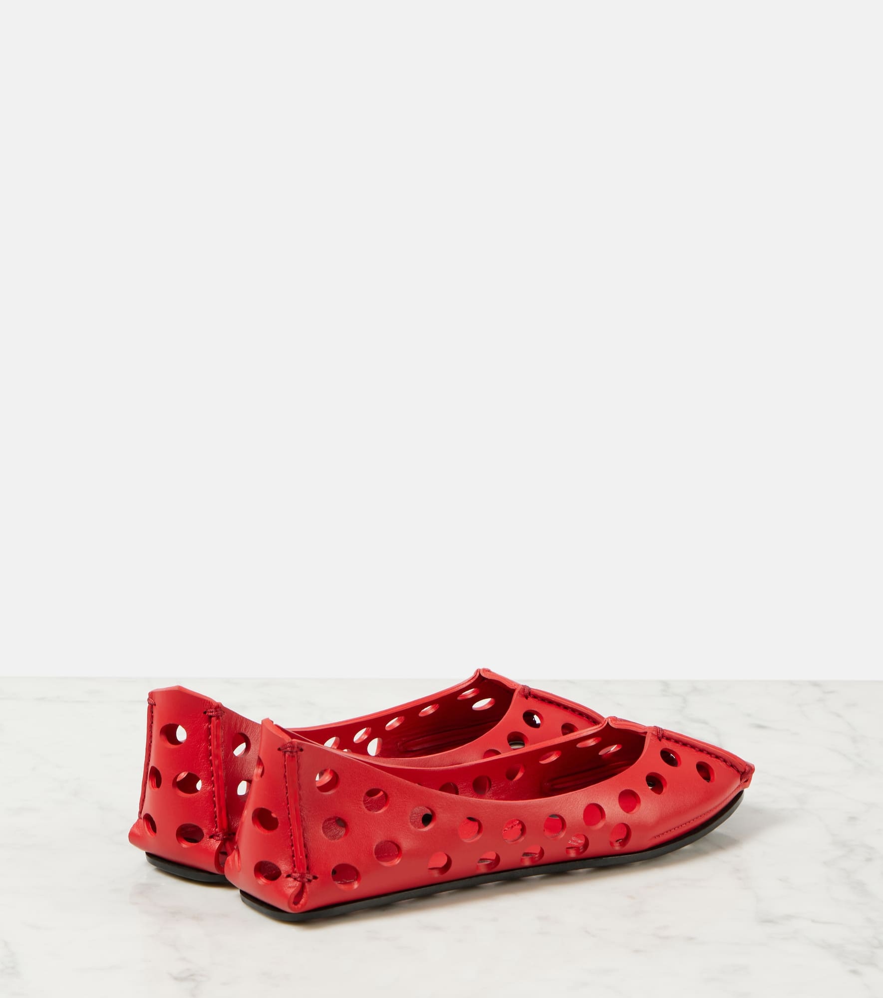 Leather ballet flats - 2