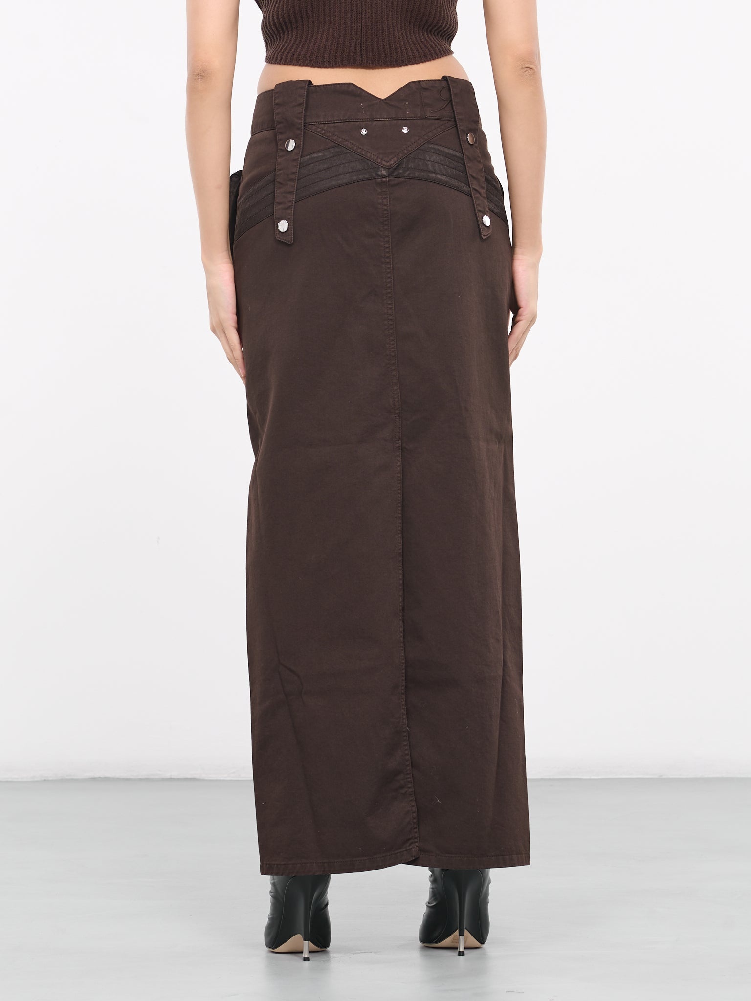 Denim Cargo Skirt - 3