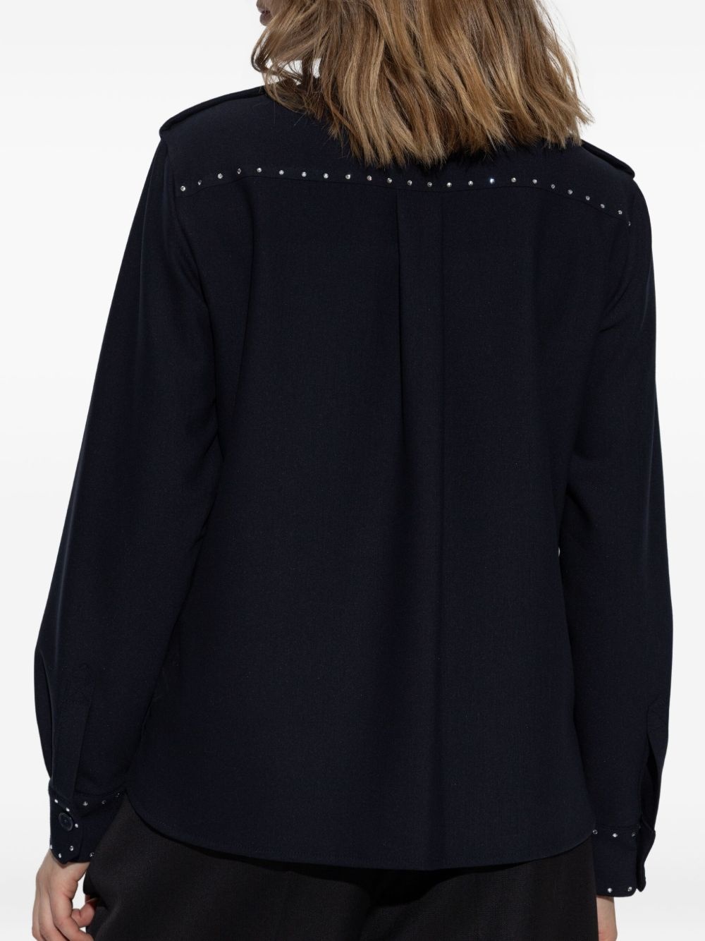 stud-embellished shirt - 4