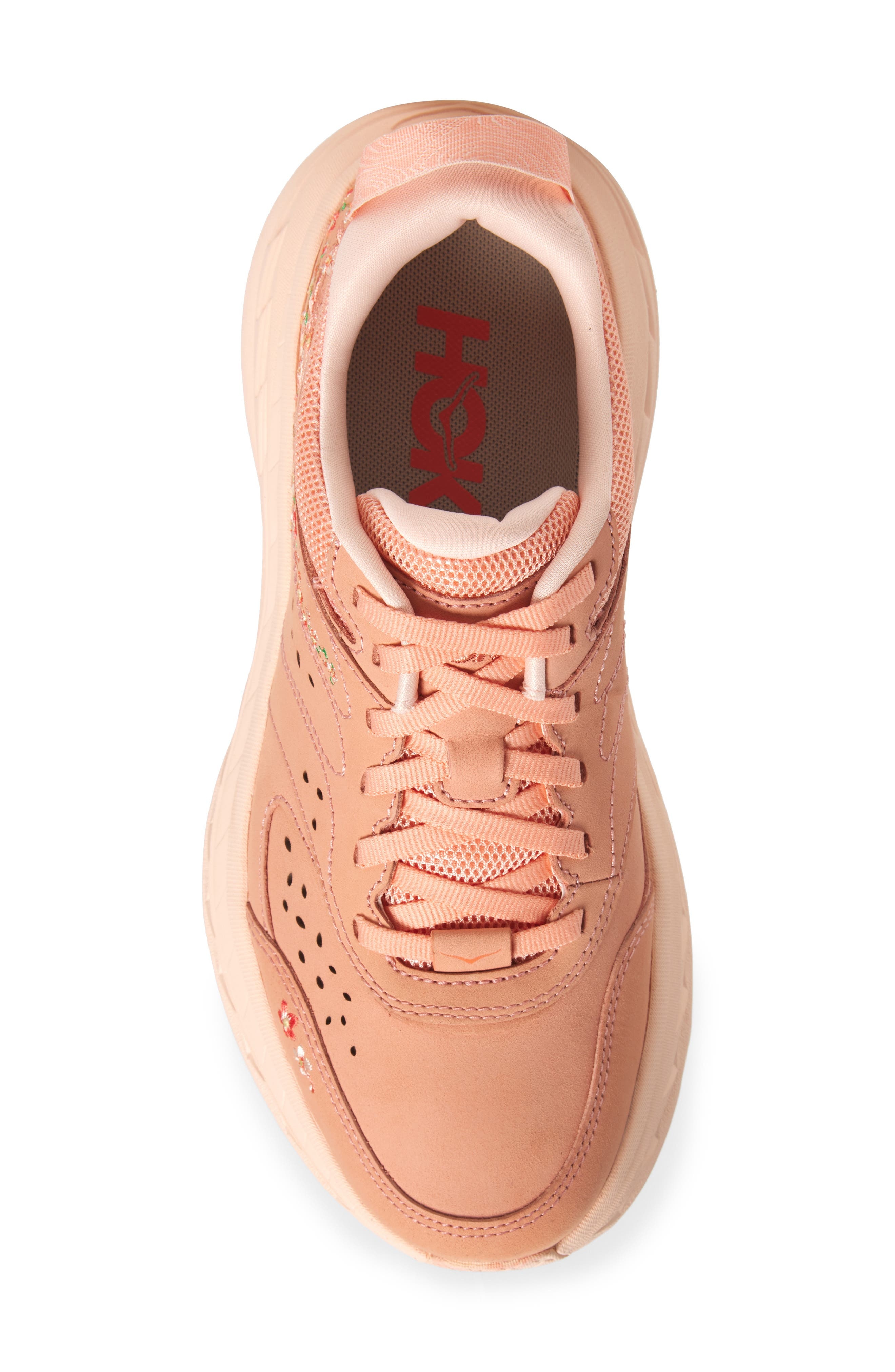 HOKA Gender Inclusive Vibrant Bloom Bondi L BP Sneaker in Dry Clay /Dawn Light at Nordstrom - 5