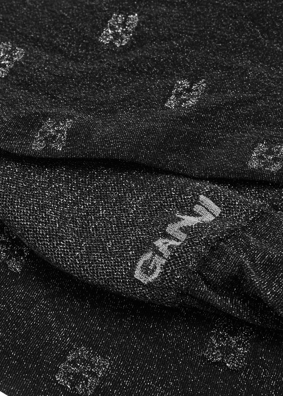 Ganni Butterfly Logo Glittered Tights - 3