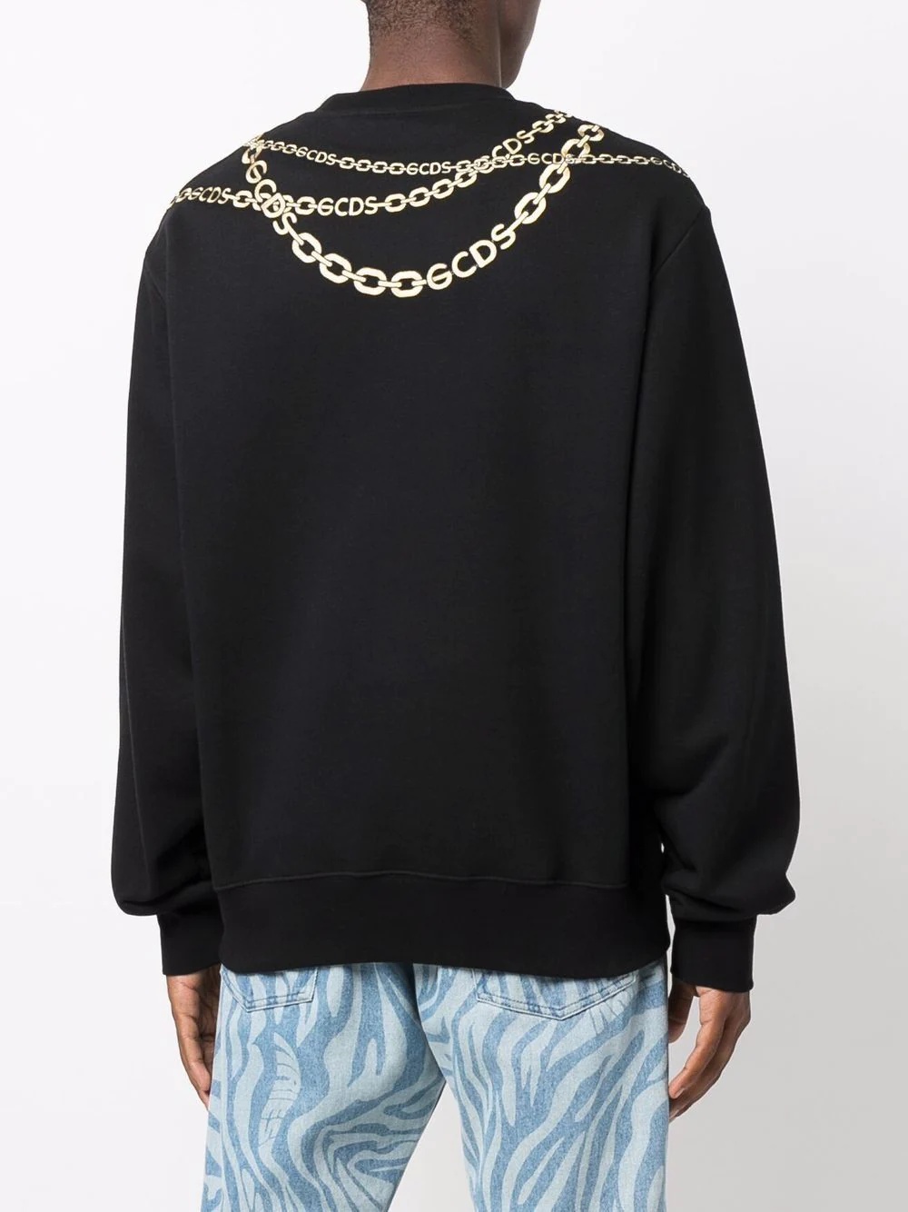 chain-link print sweatshirt - 4