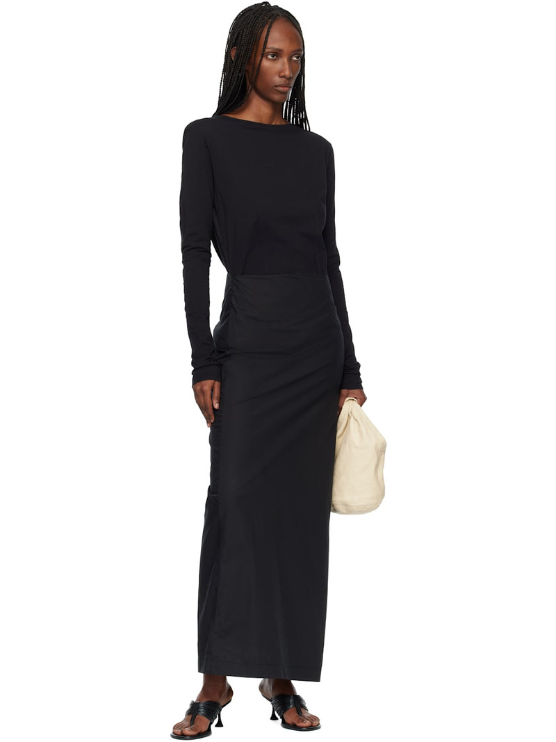 Our Legacy Black Twisted Maxi Dress outlook