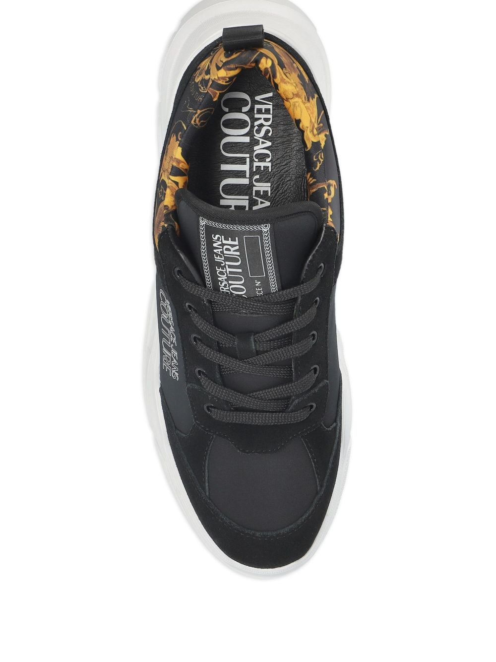 floral-panelled sneakers - 3