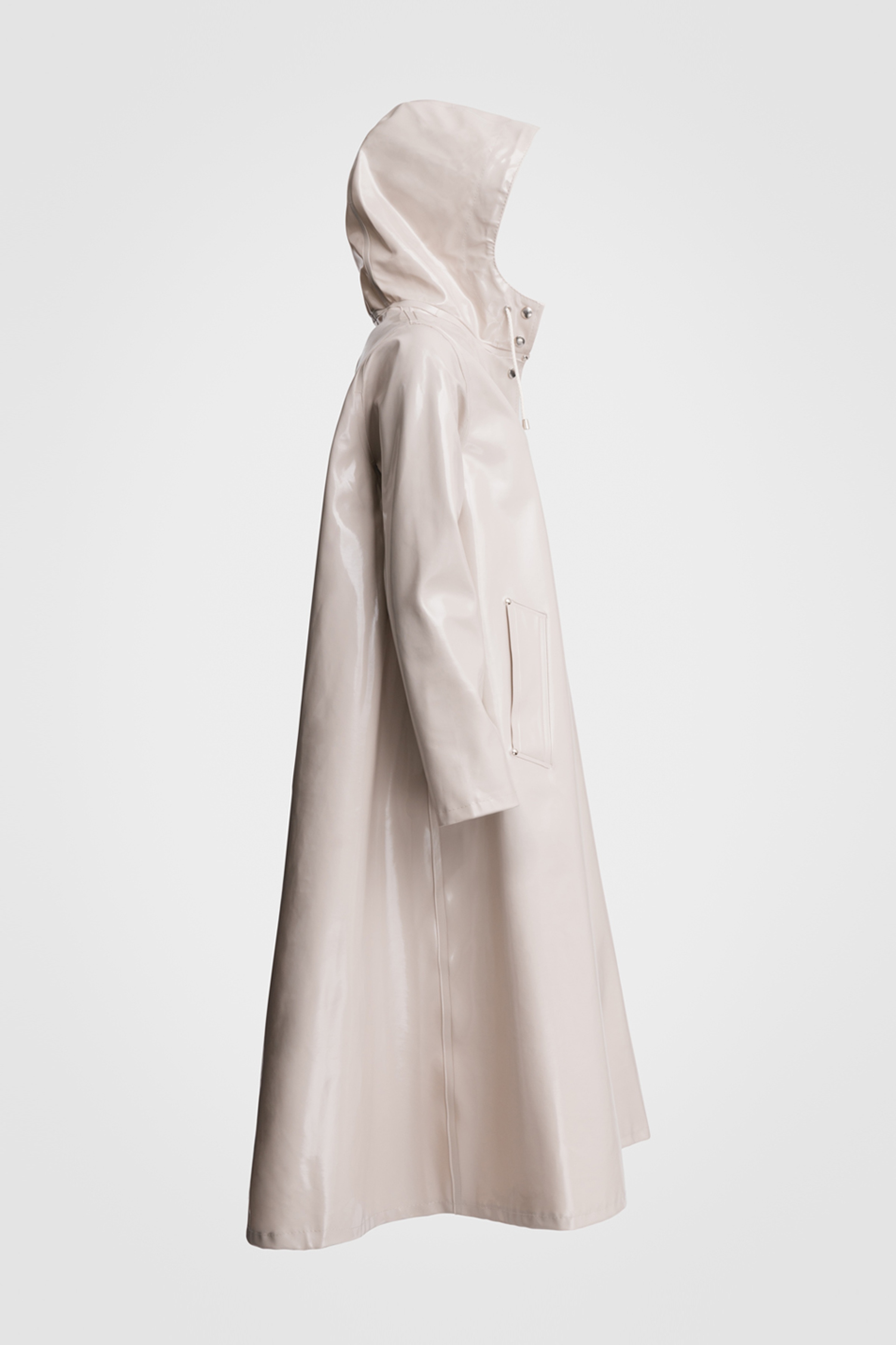 Mosebacke Long Opal Raincoat Light Sand - 3