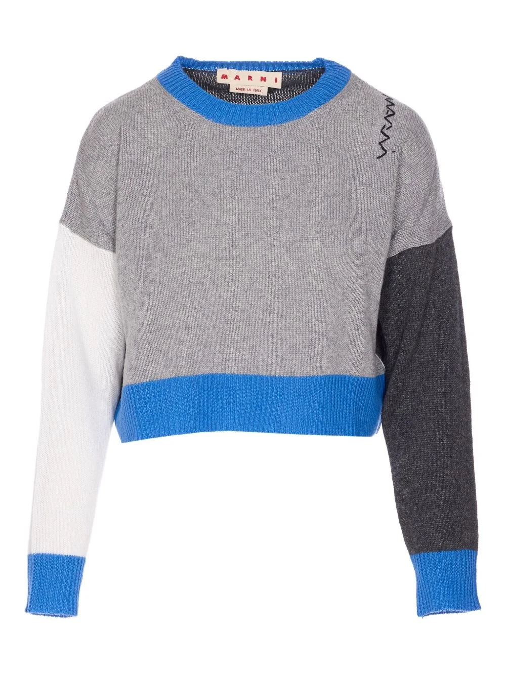 colour-block cashmere sweater - 1